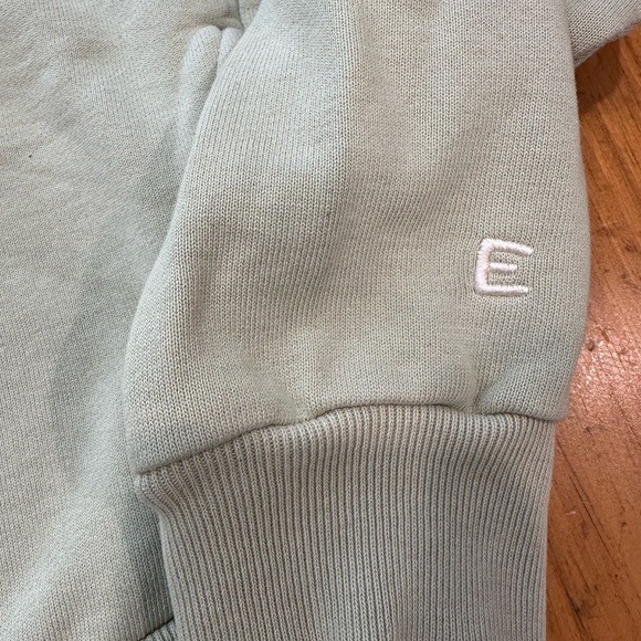 Everlane Light Sage Gray Quarter-Zip Pullover - Picture 2 of 5